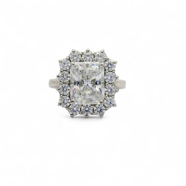 Anello donna contorno in argento 925 prodotto artigianale