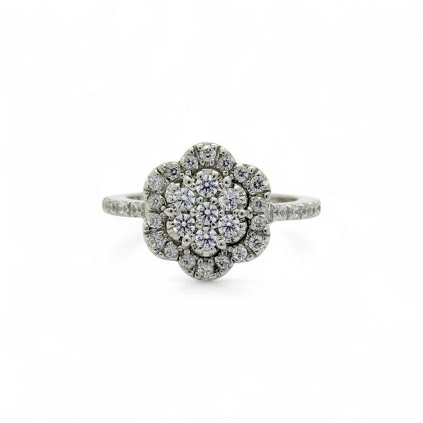Anello fiore in argento 925