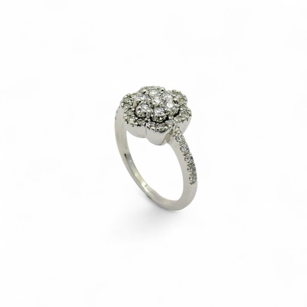 Anello fiore in argento 925