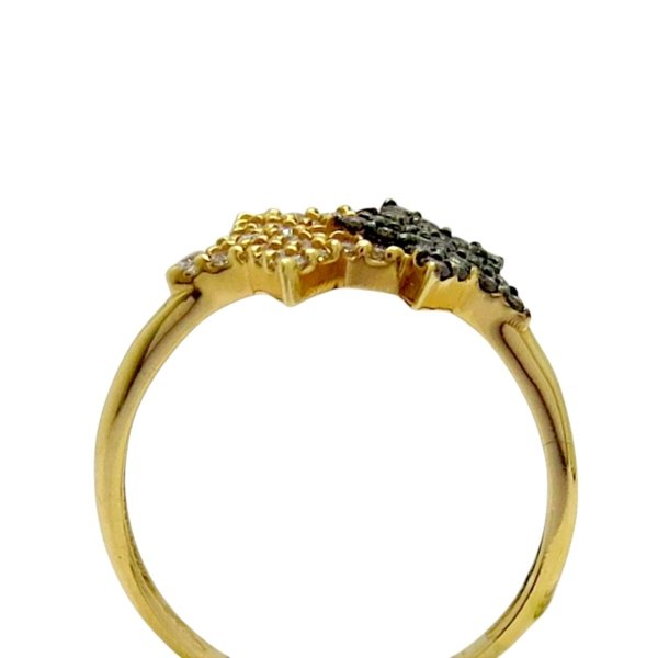 Anello stelle in oro rosè