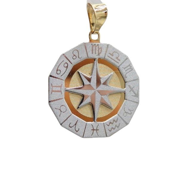 Ciondolo Uomo Segni Zodiacali in Oro Giallo 18 ct