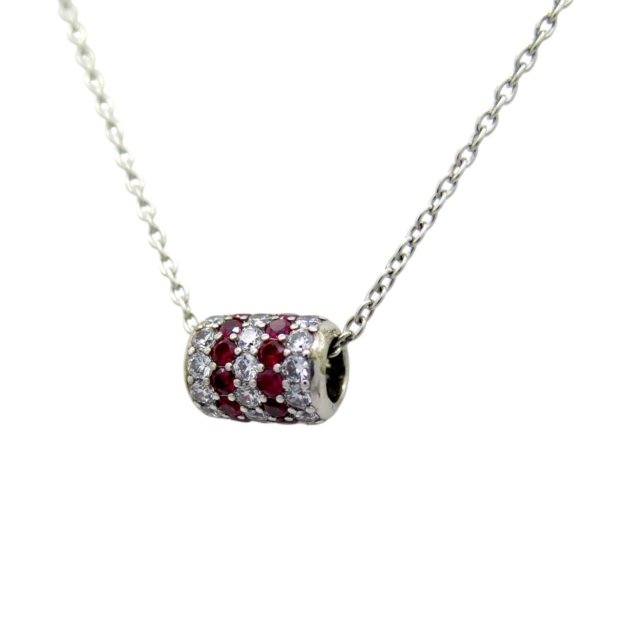 Collana ciondolo barilotto in argento 925