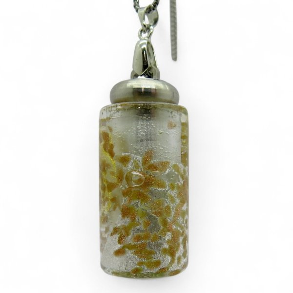 Collana ciondolo diffusore di profumo vetro di murano