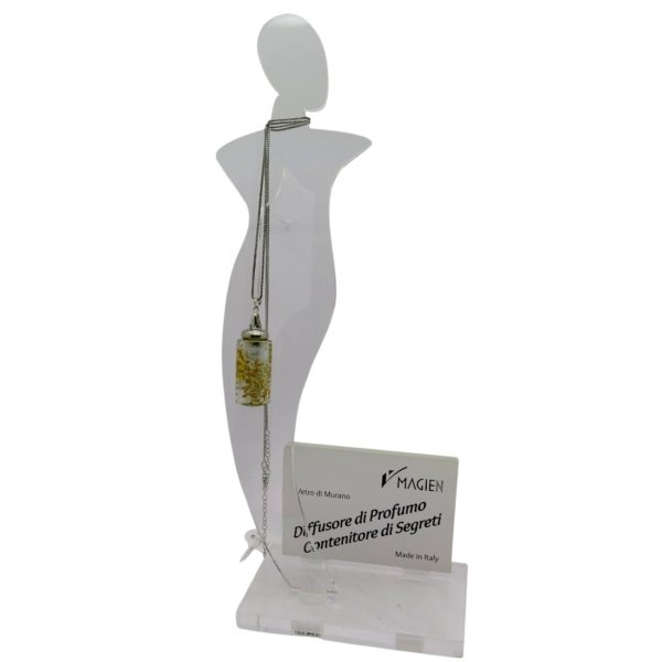 Collana ciondolo diffusore di profumo vetro di murano