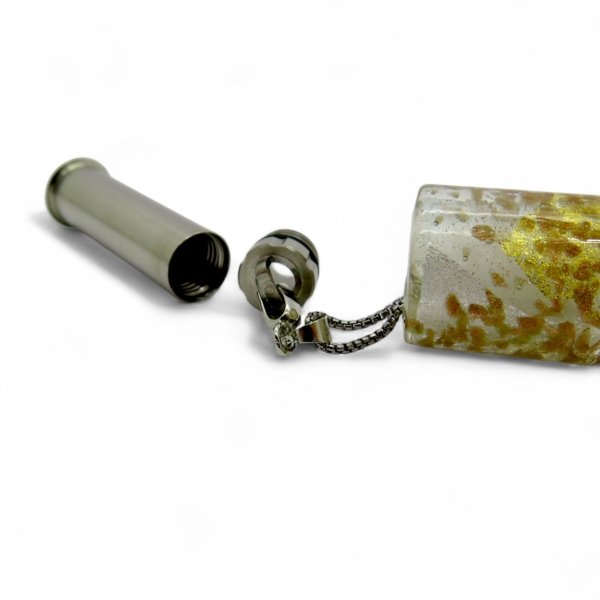 Collana ciondolo diffusore di profumo vetro di murano
