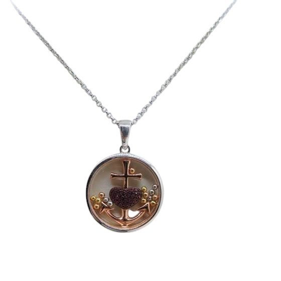 Collana ciondolo fede speranza e carità