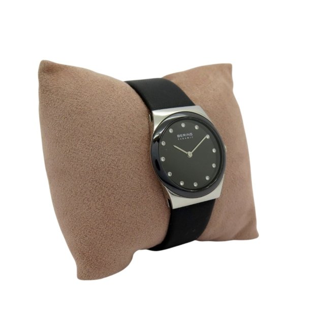Orologio nero ghiera ceramica donna swarovski alle ore