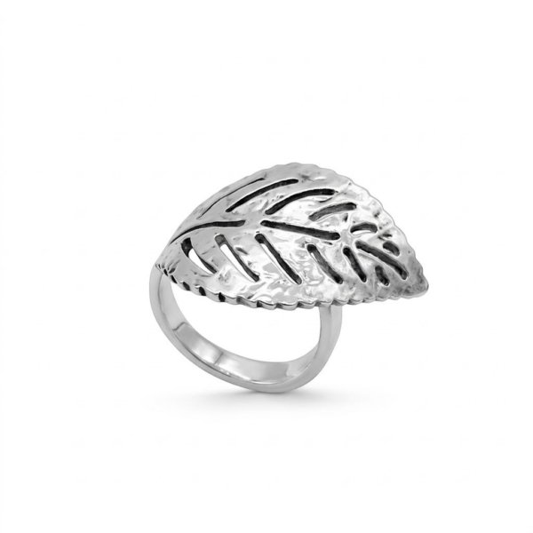 Anello foglia in argento 925 Athena Gioielli