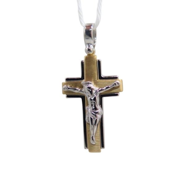 Ciondolo croce pendente argento