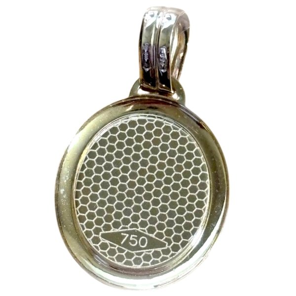 Ciondolo papa Francesco in oro giallo 18 ct
