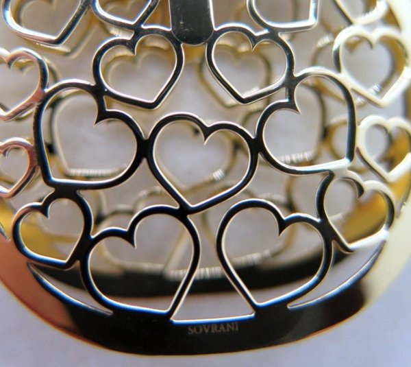 Collana ciondolo borsa cuori Sovrani