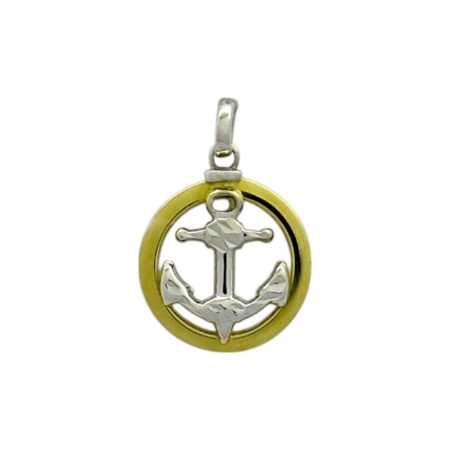 Ciondolo ancora in oro 18 ct
