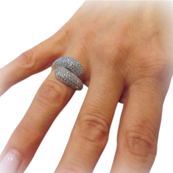 Anello in oro 18 ct contrariè
