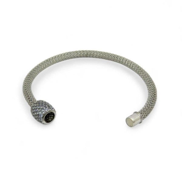 Bracciale estivo barilotto pietre azzurre
