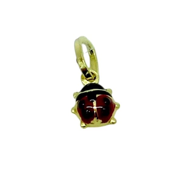 Ciondolo coccinella in oro 18 ct