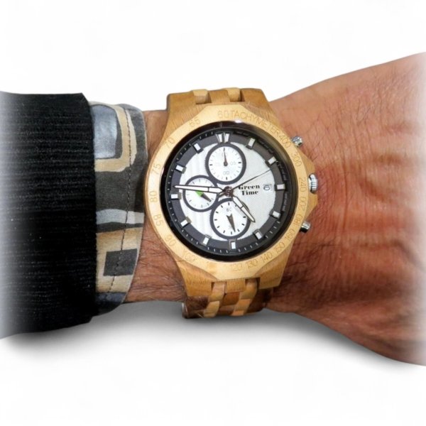 Orologio uomo crono in legno zw070d