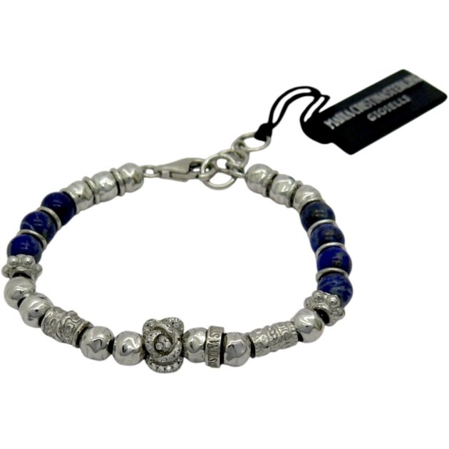 Bracciale rosa e lapislazzuli Maria Cristina Sterling