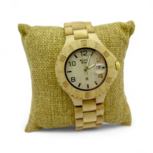 Orologio in legno acero Green Time