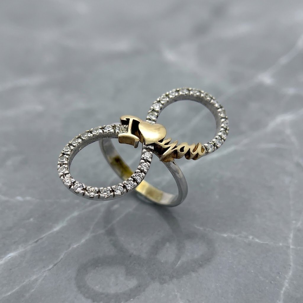 Anello i love you e infinito in argento 925 made in italy