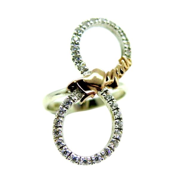Anello i love you e infinito in argento 925 made in italy