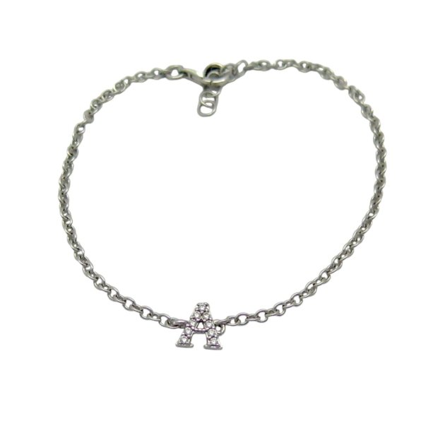 Bracciale iniziale lettera A