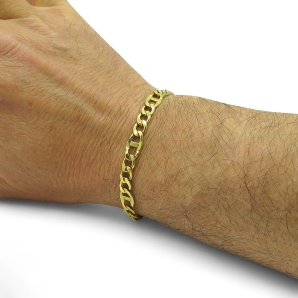 Bracciale uomo in oro giallo 18 ct