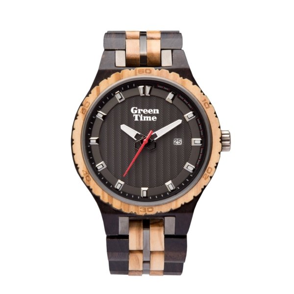 Orologio di legno solo tempo green time