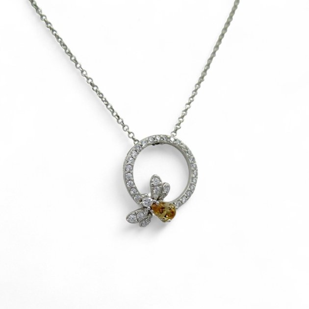 Collana ciondolo ape in argento 925