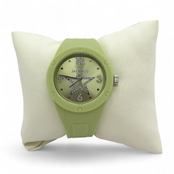 Orologio in gomma stella color kaki jack e co