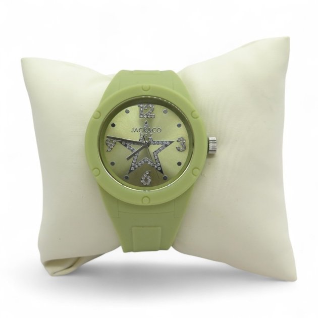 Orologio in gomma stella color kaki jack e co