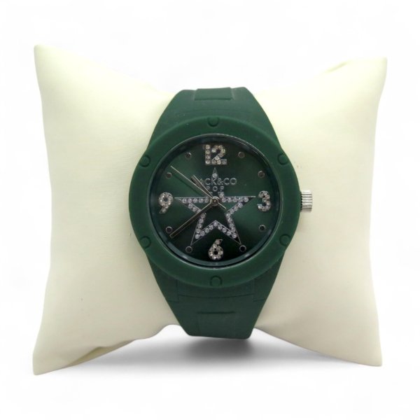 Orologio in gomma verde jack & co