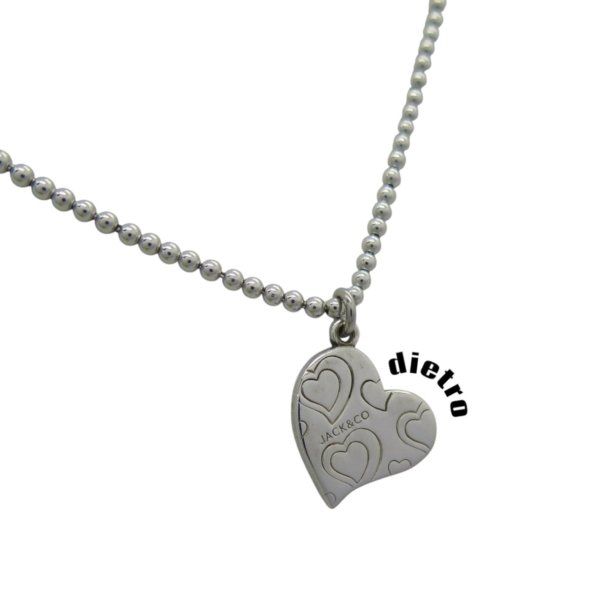 Collana jack & co cuore dietro