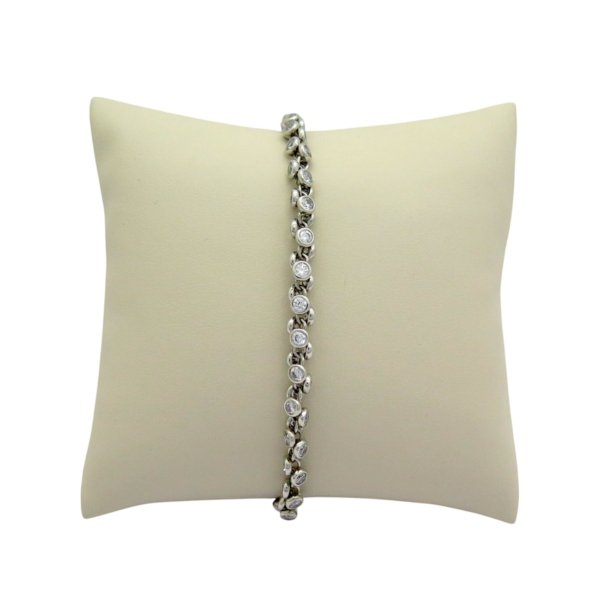 Bracciale tennis originale castoni argento 925