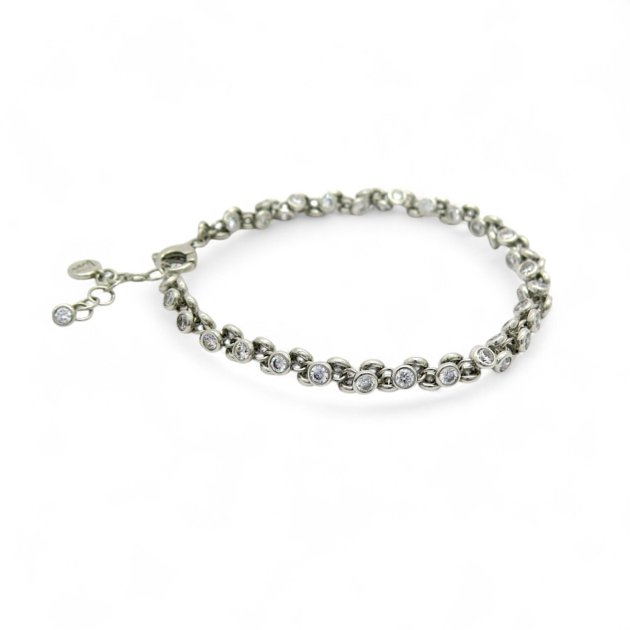 Bracciale tennis originale castoni argento 925