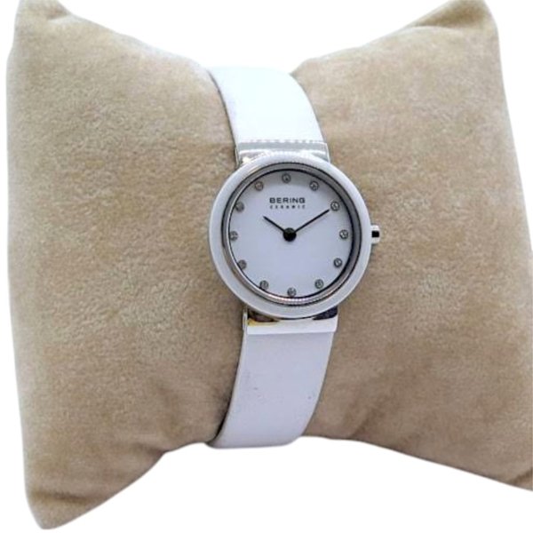 Orologio donna bianco Bering ceramica e swarovsky