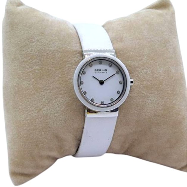 Orologio donna bianco Bering ceramica e swarovsky