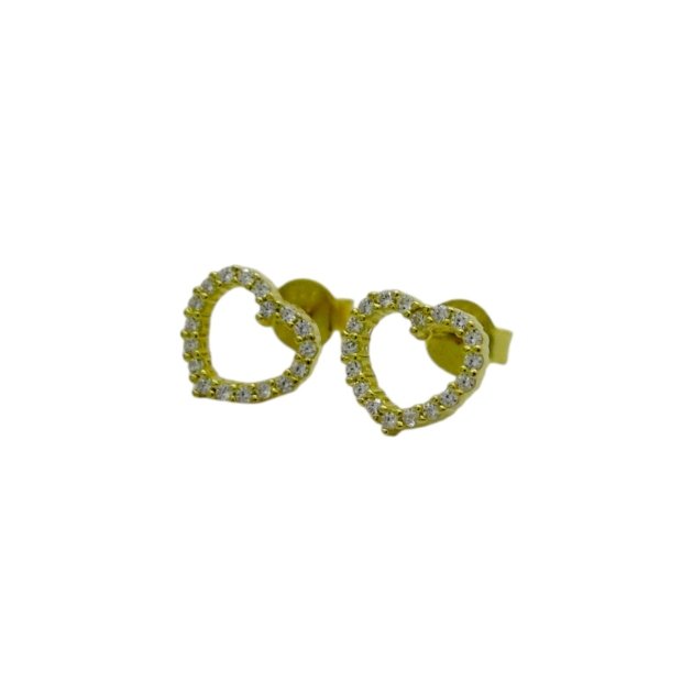 Orecchini cuore in argento 925