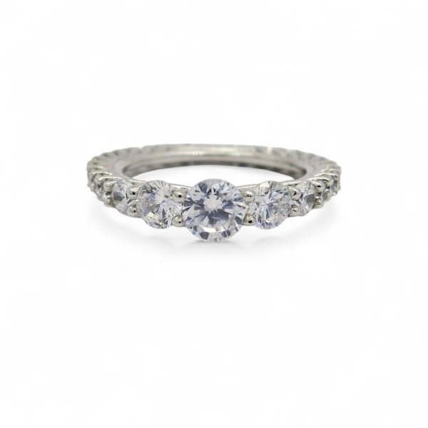 Anello in argento pietre scalare