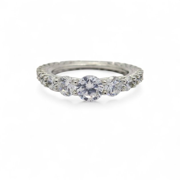 Anello in argento pietre scalare