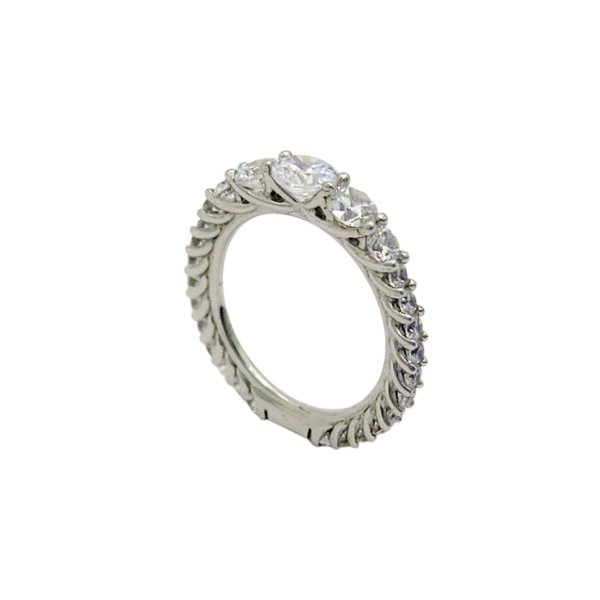 Anello in argento pietre scalare