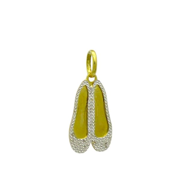 Ciondolo scarpe ballerina in oro 18 ct