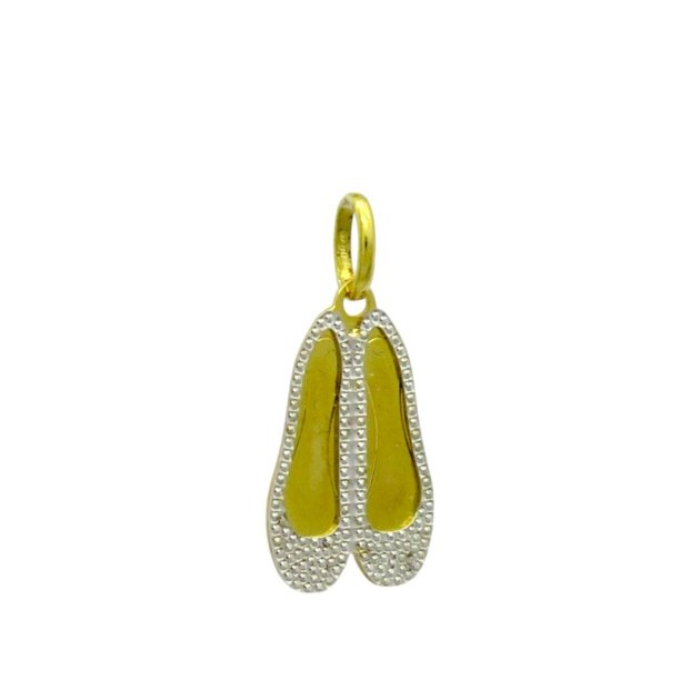 Ciondolo scarpe ballerina in oro 18 ct