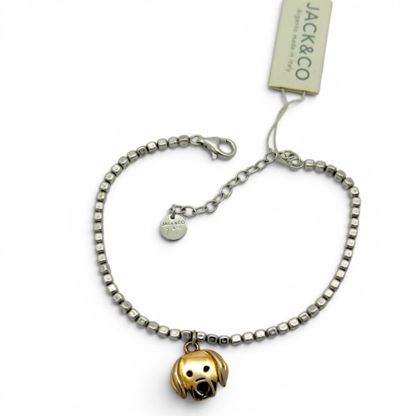 Bracciale cane in argento 925
