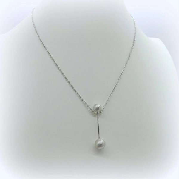 Collana ciondolo sfere tribale in argento 925 Diva