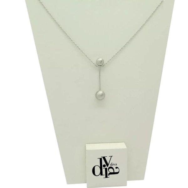 Collana ciondolo sfere tribale in argento 925 Diva Gioielli