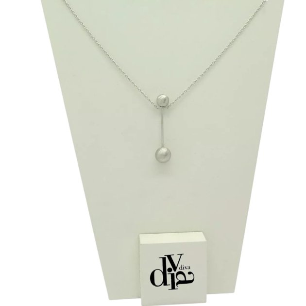 Collana ciondolo sfere tribale in argento 925 Diva Gioielli