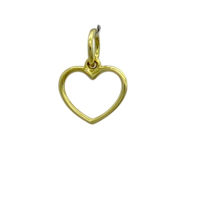 Ciondolo cuore piccolo in oro giallo 18 ct