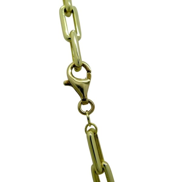 Collana lunga moda in argento 925 placcata oro 70 cm