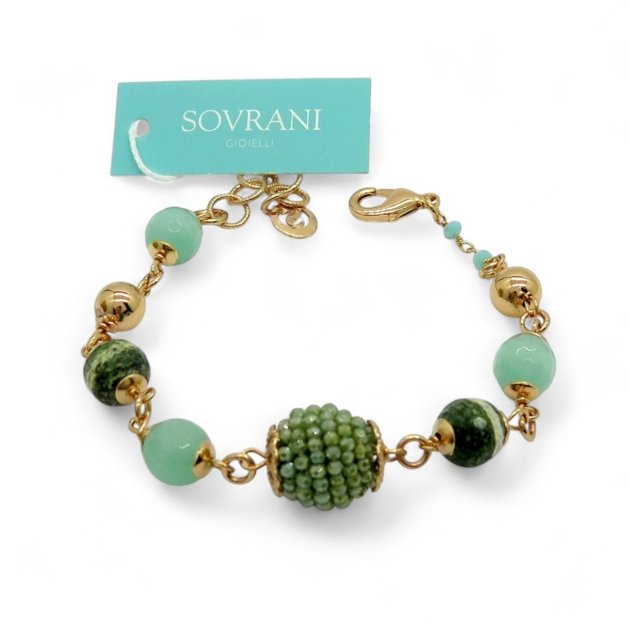 Bracciale mora e cristalli Sovrani Bijoux