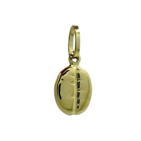 Ciondolo chicco di caffe in oro giallo 18 ct